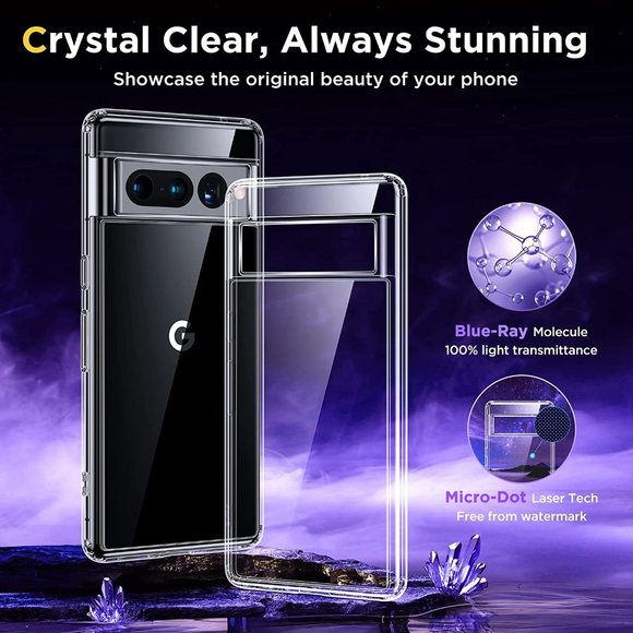 NEW* Designed for **Google Pixel 7 Pro** clear soft case  or Hard Black case - Picture 2 of 9